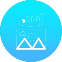 360 Degree Photo Creative Icon Design vector