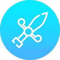 Dagger Creative Icon Design vector