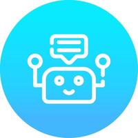 Chatbot Creative Icon Design vector