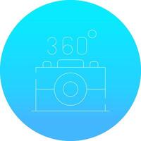 360 Camera Creative Icon Design vector