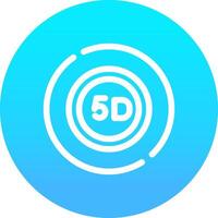 5D Data Storage Creative Icon Design vector