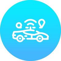 Self Driving Creative Icon Design vector