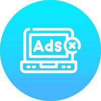 Online Advertising Creative Icon Design vector