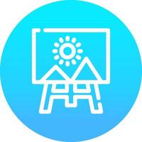 Canvas Creative Icon Design vector