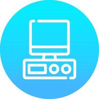 Computer Creative Icon Design vector