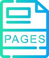 PAGES Creative Icon Design vector