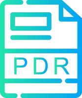 PDR Creative Icon Design vector