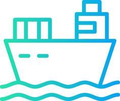 Cargo Ship Creative Icon Design vector