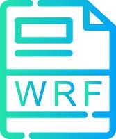 WRF Creative Icon Design vector