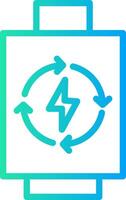 Rechargeable Battery Creative Icon Design vector