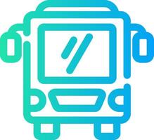 Bus Creative Icon Design vector