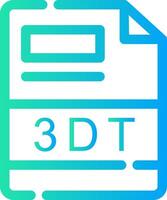 3DT Creative Icon Design vector