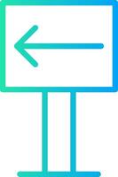 Left Creative Icon Design vector