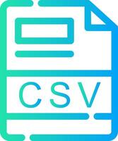 CSV Creative Icon Design vector