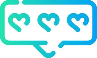 Comment Heart Creative Icon Design vector