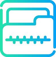 Zip Folder Creative Icon Design vector