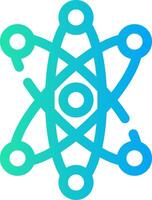 Atom Creative Icon Design vector