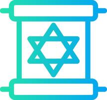 Scroll torah Creative Icon Design vector