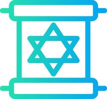 Scroll torah Creative Icon Design vector