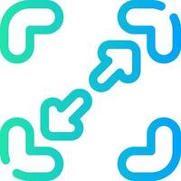 Line Different Gradient Design vector