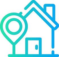 Home Location Creative Icon Design vector