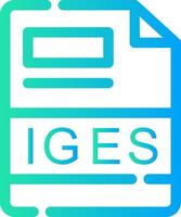 IGES Creative Icon Design vector