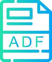 ADF Creative Icon Design vector