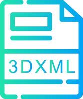 3DXML Creative Icon Design vector
