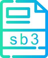 sb3 creativo icono diseño vector