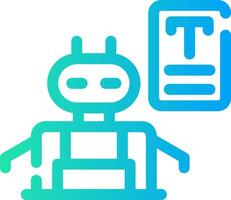 Bots Copywriting Creative Icon Design vector