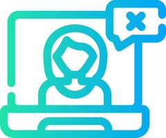Wrong User Creative Icon Design vector