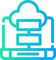 Cloud Storage Creative Icon Design vector