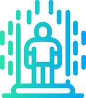 Teleportation Creative Icon Design vector
