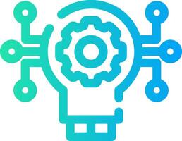 Technology Disruption Creative Icon Design vector