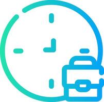 Work Time Boundaries Creative Icon Design vector