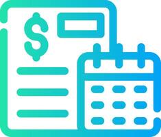 Yearly Sales Report Creative Icon Design vector