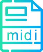 midi Creative Icon Design vector