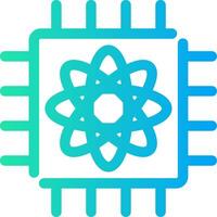 Quantum Computer Creative Icon Design vector