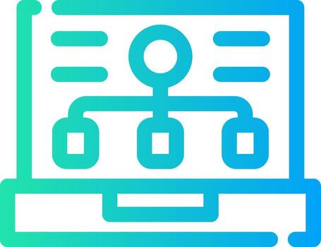 frente final desarrollo creativo icono diseño vector