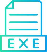 Exe Creative Icon Design vector