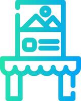 Tabletop Display Creative Icon Design vector
