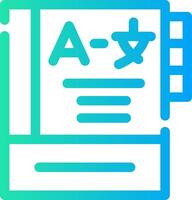 Language Learning Creative Icon Design vector