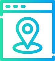 Web Location Creative Icon Design vector