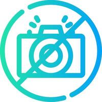 No Camera Creative Icon Design vector