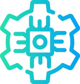 diseño de icono creativo de cpu vector