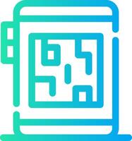 diseño de icono creativo de código qr vector