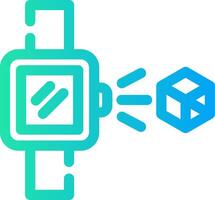 Holo Smart Watch Creative Icon Design vector