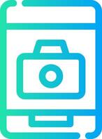 Phone Camera Creative Icon Design vector