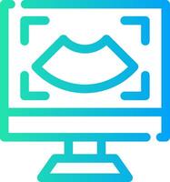 Ultrasound Creative Icon Design vector