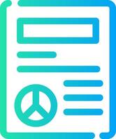 Peace Treaty Creative Icon Design vector